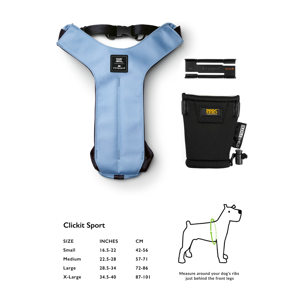 Clickit Sport Plus - Certified Dog Safety Car Harness – Sleepypod